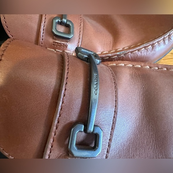 COACH Men’s Brown Leather Slip On Shoes - Picture 3 of 6